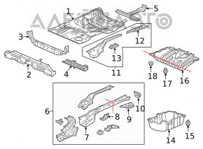 Защита задняя Honda CRV 17-22