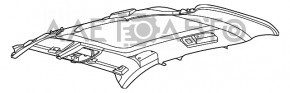 Обшивка стелі Ford Escape MK4 20- під панораму