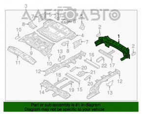 Задняя панель Kia Sorento 16-18 комплект 6 частей