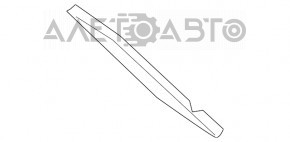 Ущільнювач крила двері-крило прав Mercedes CLA 14-19 губка