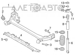 Амортизатор задній правий Hyundai Elantra AD 17-20