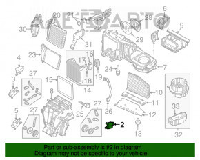 Актуатор моторчик привід печі рециркуляція VW Passat b8 16-19 USA новий OEM оригінал