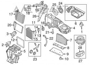 Актуатор моторчик привід печі кондиціонер VW Passat b8 16-19 USA