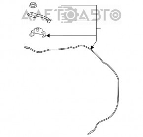 Трос відкриття замку капота Subaru Forester 19-SK без ручки