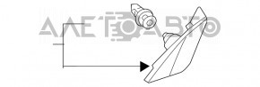 Накладка дверей збоку трикутник передня лев Lexus CT200h 11-13 дорест