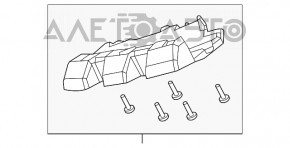 Крепление переднего бампера левое бампер-фара Dodge Dart 13-16