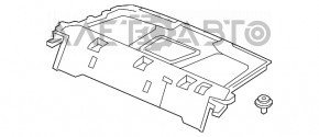 Полка задняя Honda Civic X FC 16-21 4d черн, отсутствует заглушка, слом креп