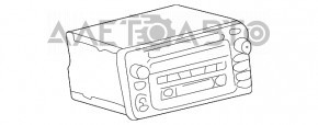 Магнитофон радио Toyota Highlander 01-07 JBL на зч
