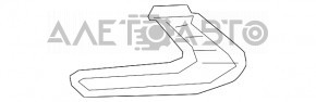 Заглушка птф передня лев під ПТФ з хромом Hyundai Elantra AD 17-18