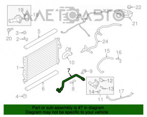 Патрубок охолодження верхній Ford Escape MK3 13-19 2.0T