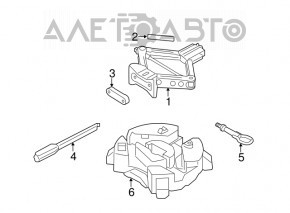 Ключ балонний гайковий Ford Escape MK3 13-15 складаний