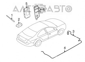Антенна шток Ford Fiesta 11-19 дефект