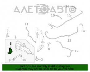 Фишка на датчик уровня жидкости бачка омывателя Ford Escape MK4 20-