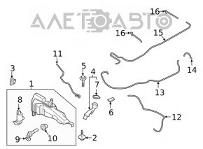 Фішка на датчик рівня рідини бачка омивача Ford Escape MK4 20-