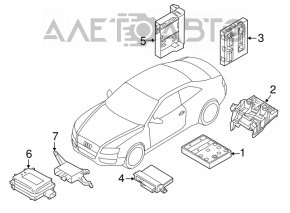 Gateway Control Module Audi A4 B8 08-16