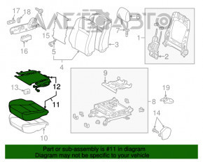 Пасажирське сидіння Toyota Camry v50 12-14 usa без airbag, механіч, ганчірка, беж, під хімчистку
