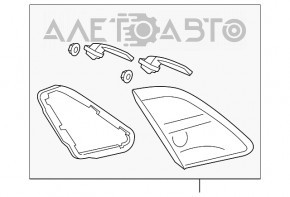 Фонарь внутренний крышка багажника левый Mazda6 09-13 под полировку