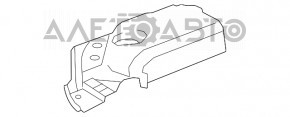Накладка двигателя правая Lexus RX350 10-15 новый OEM оригинал