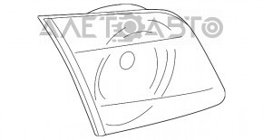 Фонарь внутренний крышка багажника правый Mazda3 03-08 HB рест царапины