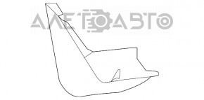 Бризковик задній правий Nissan Leaf 11-17 новий OEM оригінал графіт