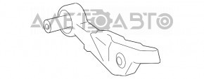 Рычаг нижний передний левый задний Lexus LS460 07-12 rwd порваны сайленты