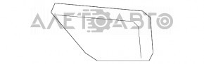 Заглушка переднего бампера под крюк Nissan Leaf 11-17 слом креп