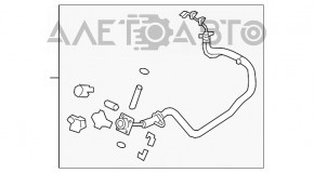 Зарядный порт с кабелем обычный заряд левый Nissan Leaf 13-17 нет крышки, поврежденная изоляция