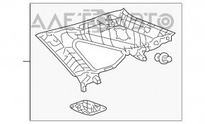 Обшивка арки верхняя правая Lexus RX350 RX450h 10-15 беж, царапины, побелел пластик