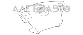 Подушка безопасности airbag в руль водительская Lexus LS460 LS600h 07-12 черн, полезла кожа