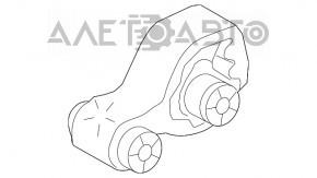 Подушка двигателя задняя Mazda 3 14-18 BM 2.0 АКПП потрескан сайлент