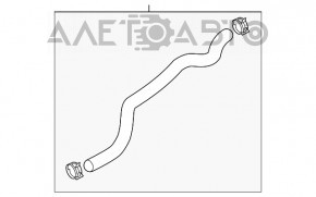 Патрубок охолодження нижній Mazda CX-5 13-16 2.0, 2.5