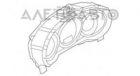 Щиток приборов Mazda 6 13-17 usa тип 4 под проекцию, царапины