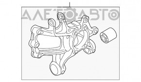 Цапфа задня права Mazda 6 13-17 довга шпилька, з амортизатором