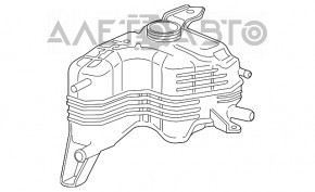 Расширительный бачок охлаждения Chevrolet Volt 11-15 ДВС без крышки, слом креп