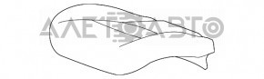 Водительское сидение Chevrolet Volt 11-15 без airbag, тряпка серое