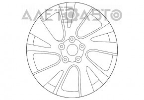 Диск колесный R20 5*114,3 Infiniti JX35 QX60 13- легкая бордюрка, под покрас