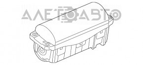 Подушка безопасности airbag пассажирская в торпеде VW Passat b8 16-19 USA ржавый пиропатрон