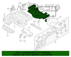 Корыто багажника VW Passat b7 12-15 USA