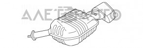 Глушник ззаду бочка ліва Hyundai Sonata 15-17 2.4 Sport, прим’ята насадка