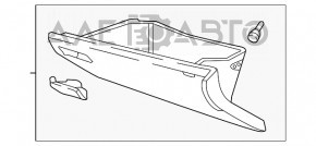 Перчаточный ящик, бардачок Honda Civic X FC 16-21 черн царапина