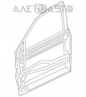 Дверь голая передняя правая Honda Accord 13-17 белый NH788PX