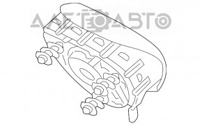 Подушка безпеки airbag в кермо водійська Hyundai Sonata 15-17 черн