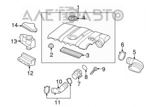 Расходомер воздуха VW Jetta 11-14 USA 2.5 новый OEM оригинал