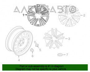 Диск колісний R16 Hyundai Sonata 15-17 usa