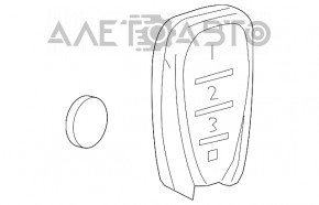 Ключ Chevrolet Volt 16- 4 кнопки, потертий, відсутня кнопка