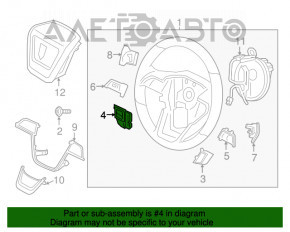Кнопки управления на руле левые Ford Fusion mk5 13-20 потерты кнопки