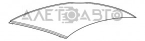 Дах металочерепиця Ford Fusion mk5 13-20 без люка, колота, фарбована, салон