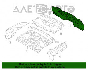 Задняя панель Ford Fusion mk5 13-20 белая