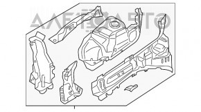 Четверть передняя правая Ford Fusion mk5 13-20 без кронштейна серебро тычки