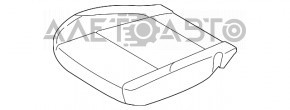 Сидіння водія Ford C-max MK2 13-18 без airbag, механічне, ганчірка, сіре